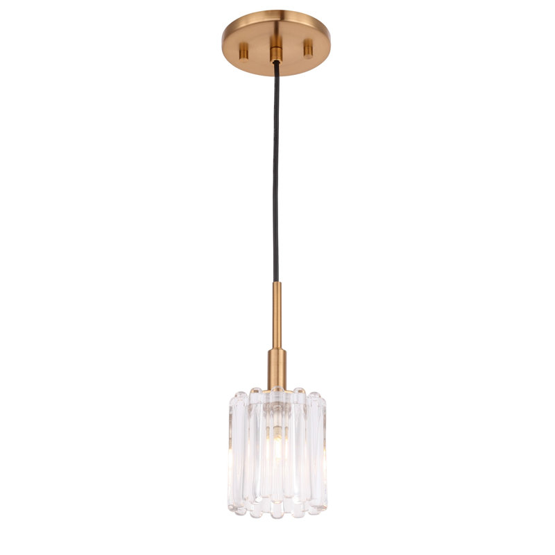 Luminaire suspendu cylindrique à 1 lumière Rosendahl, Laiton, Halogène