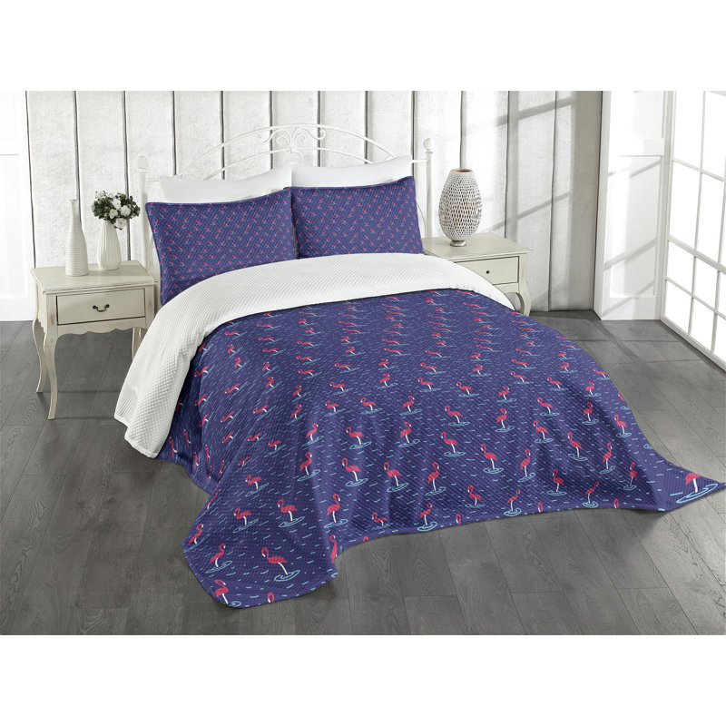 White Quilted Kids Unisex Queen Bedspread Set
