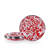 Red Swirl 6'' Handmade Appetizer Plate