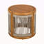Table d'appoint d'extérieur en bois d'acacia 16,9 po - Corde d'appoint Boho