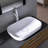 WS Bath Collections Vision 15.9'' White Ceramic Oval Bathroom Sink