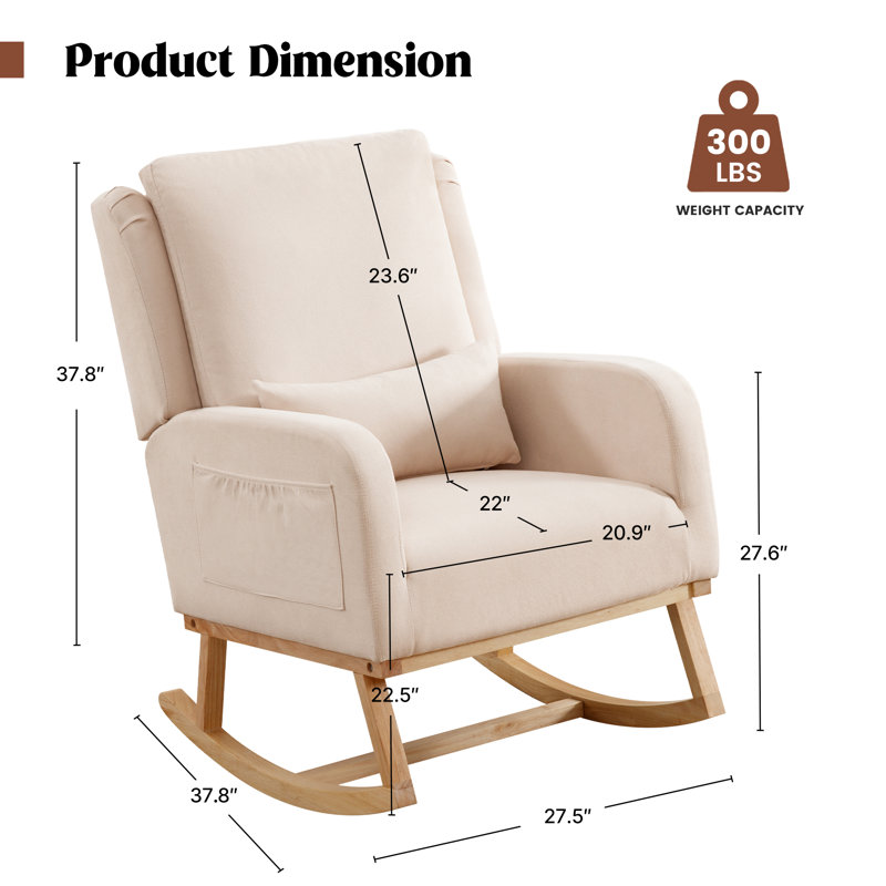 Rocking Chair, Beige