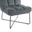 Chaise d'appoint en velours capitonné de 24 po Dehl-1082408244