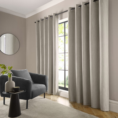 Boucle Chenille Blackout Curtain Panel Pair