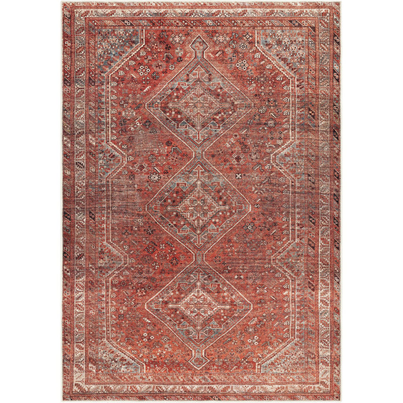 Hemmer Machine Washable Indoor Area Rug, Rectangle 8'10" x 12'