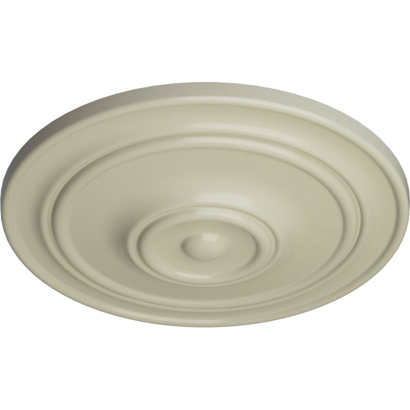 Médaillon de plafond classique Endurathane, 21 7/8 po x P 2 3/8 po (pour auvents jusqu'à 5 1/2 po), finition jaune clair peinte à la main