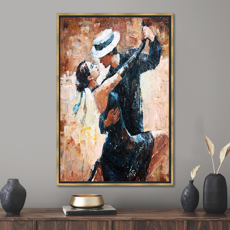 Print on Canvas, 70 cm H x 50 cm W, Framed Print without Mat, Gold