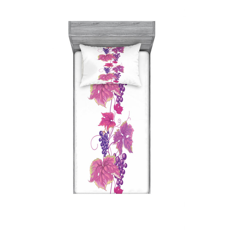 Microfiber Floral Sheet Set