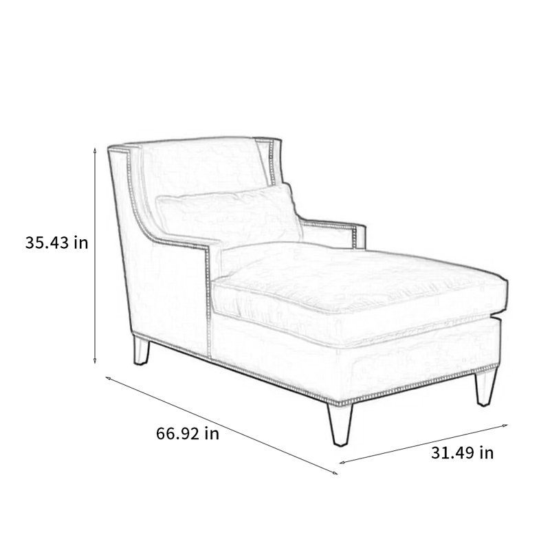 Chaise longue rembourrée Koeppel