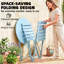 Outsunny 3 Piece Folding Bistro Set Round Bistro Table Set Light Blue