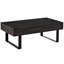 Table basse de rangement moderne Mid-Century gris foncé avec tiroir polyvalent