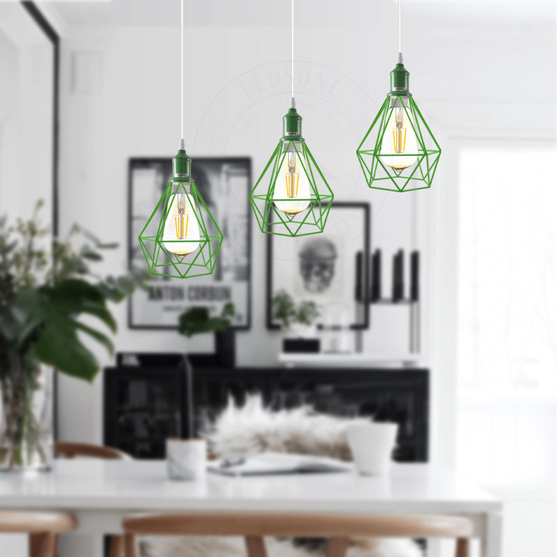 Alona 3 - Light Pendant, Green