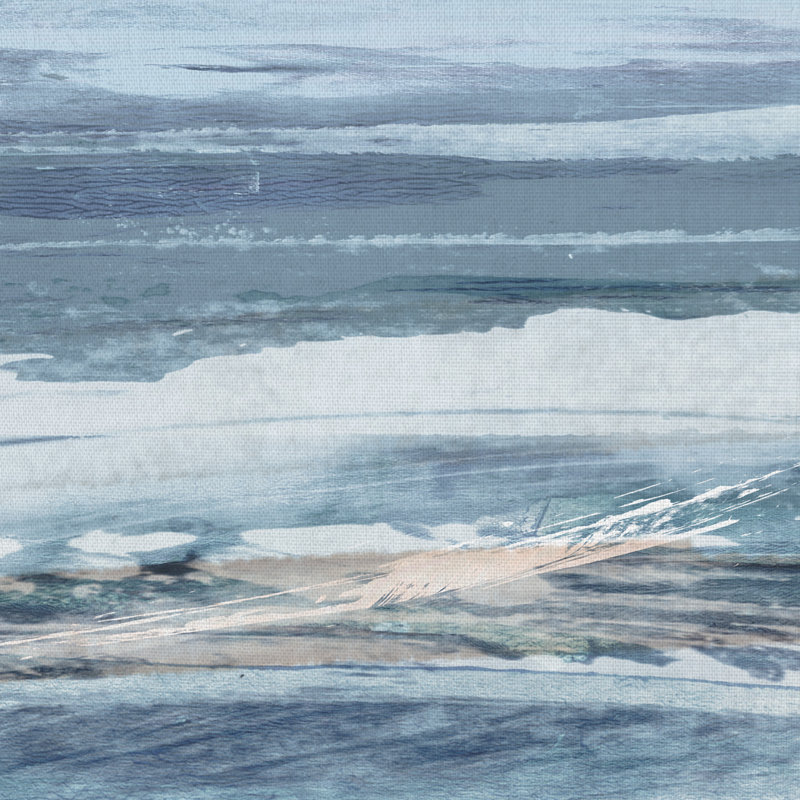 « aquarelle côtière », reproduction de peinture à l’acrylique sur toile, H 40 po x l 30 po x P 1,5 po
