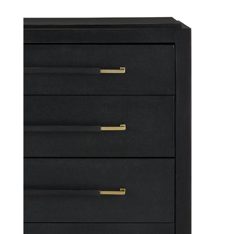Verona Solid Wood Accent Chest, Black