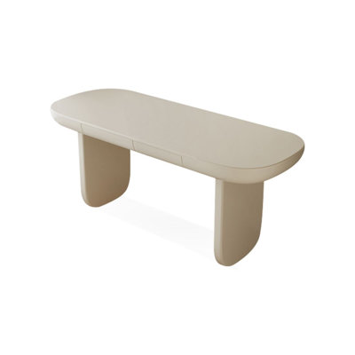 Bureau rectangulaire moderne et simple blanc