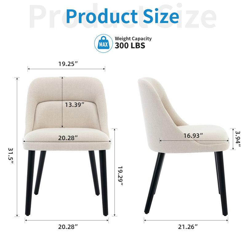 Side Chair in Beige