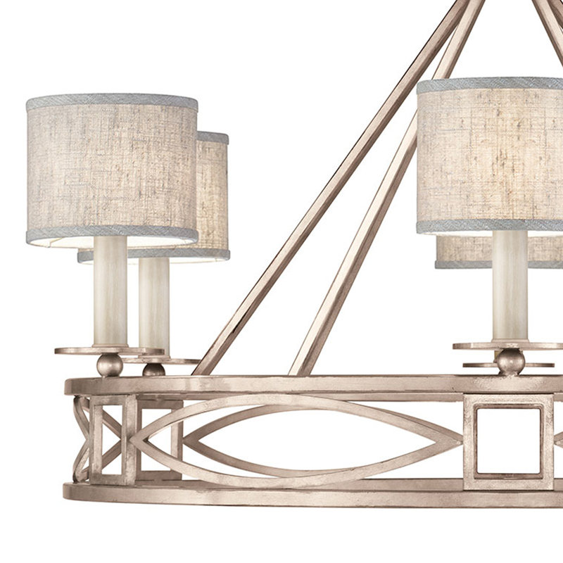 Cienfuegos 6 - Light Chandelier, Yes, 29.5" H x 39.5" W x 39.5" D, Weathered Gray Patina