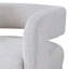 Fauteuil d'appoint Yitua, Sherpa blanc Teddy
