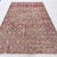 Tapis rétro en laine rétro surdimensionné floral rouge 79,9 x 133,1 pouces