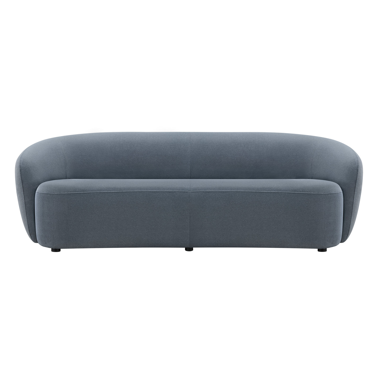 Amadora 90'' Curved Sofa, Storm