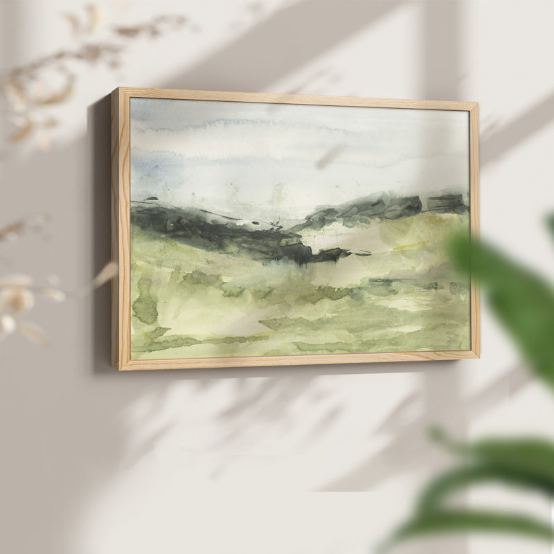Hill Scramble II - Reproduction encadrée - Restickable, H 8 po x l 10 po, Naturel