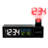 Modern & Contemporary Digital Battery/plugged-in Tabletop Clock with Alarm in Black