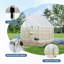 Serre en polycarbonate avec cadre en aluminium 6 pi x 7 pi, ensemble de jardin d'extérieur robuste-119787750