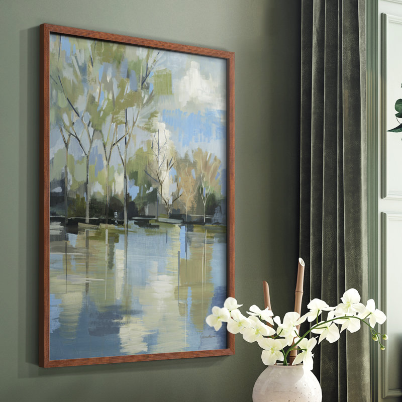 «Enchanted Forest II», reproduction encadrée - bois massif, Brun, H 20 po x l 16 po