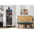 Modern Hallway Furniture Set, 100% Melamine Coated Particle Board, White & Green | Shoe Cabinet (19.7 x 53.1 x 15.0 inches) & Bench (41.3 x 19.7 x 15.7 inches) with Wooden Legs | Elegant Scandinavian Design, Durable Linen Fabric-1304216953