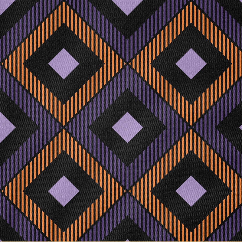 Diamond Hatching Lines Fabric
