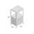 SteelCart Adjustable Height Workstation AV Cart