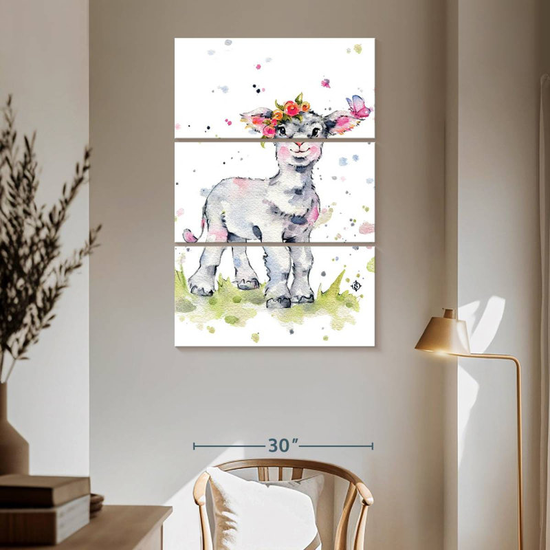 Brampt Sweet Lamb, 65" H x 42" W