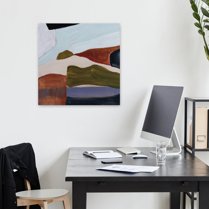 Habitation, art abstrait contemporain, H 18 po x l 18 po