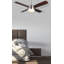 Ventilateur de plafond à DEL à 4 pales de 48 po avec ensemble d'éclairage inclus Brinda