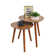 Amethist 2 Piece Nesting Tables with Solid Wood Legs