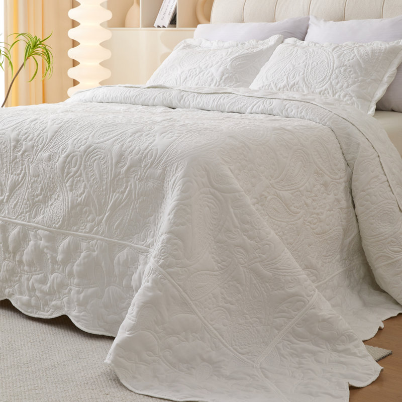 Ensemble de couvre-lit réversible surdimensionné en microfibre 3 pièces , Courtepointe très grand et 2 très grandes taies