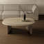 Table de bout ovale en bois massif-2141366397