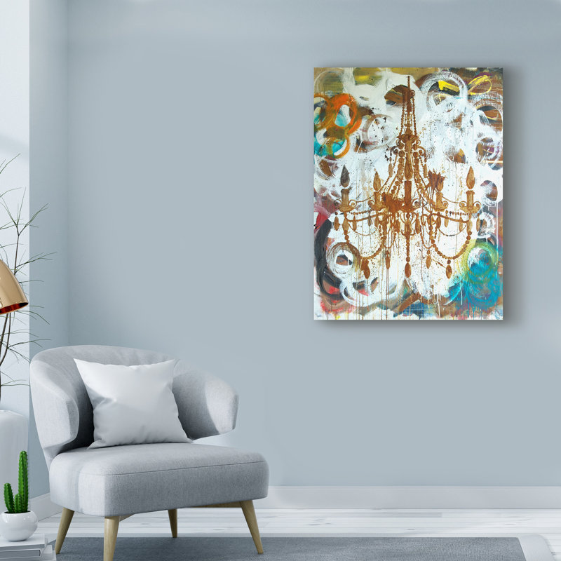 «Rust Chandelier» par Kent Youngstrom - impression sur toile tendue, H 19 po x l 14 po x P 2 po