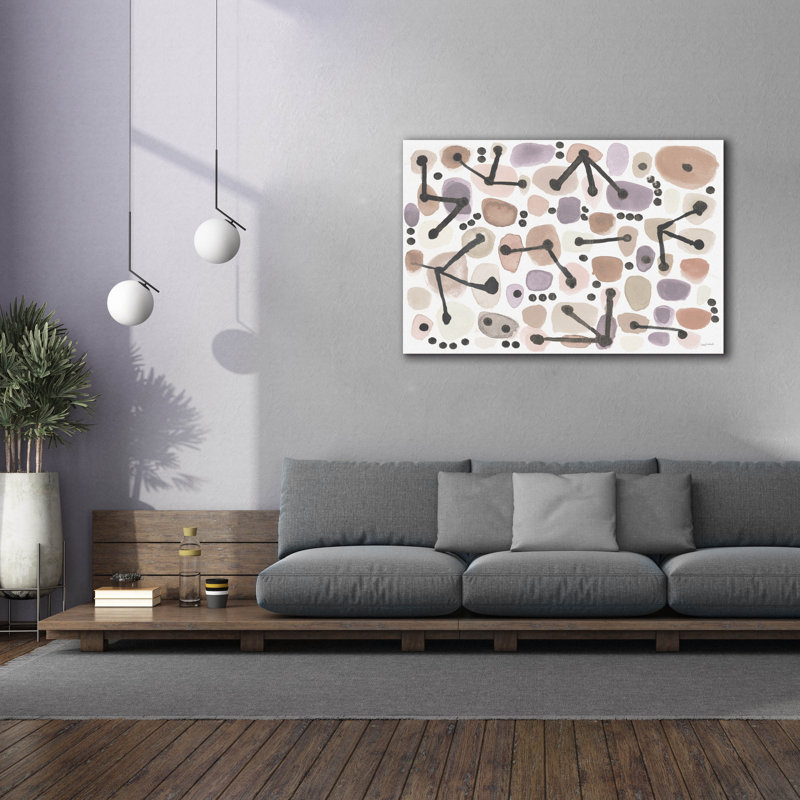 Art mural sur toile Epic Graffiti «Mid Century 1 Blush» par Cheryl Warrick
