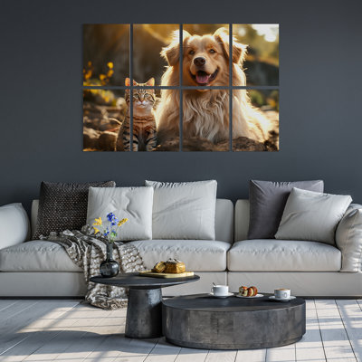 Paquet de 8 panneaux d'acoustique, panneaux muraux auto-adhésifs, panneaux insonorisants de 48 po x 32 po, panneaux d'insonorisation décoratifs, traitement acoustique pour studio d'enregistrement, bureau, maison, chat et chien