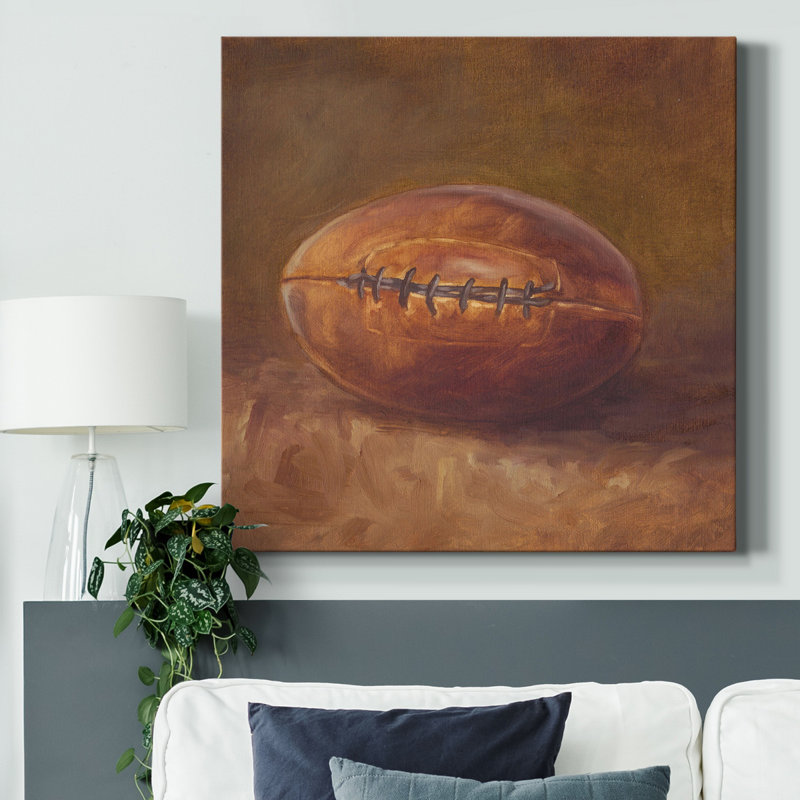 Toile tendue avec châssis Rustic Sports IV-Premium - prête à être accrochée, H 16 po x l 16 po x P 1 po