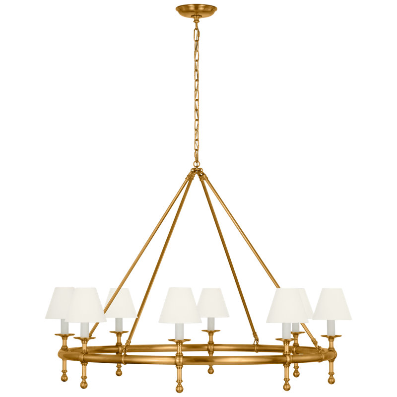 Classic 8 - Light Chandelier, Bronze