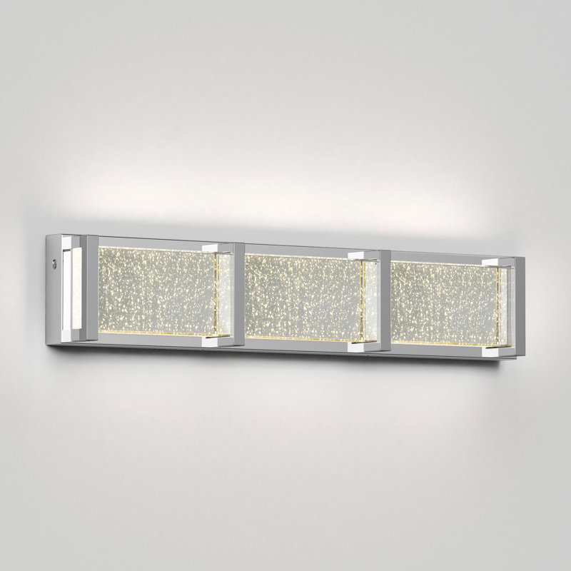 Éclairage de salle de bain 1 lumière DEL à intensité variable, Chrome