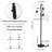Samira Black Industrial Tree Floor Lamp With Dimmer Switch, 3 Adjustable Lights For Living Room, Bedroom