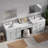 103'' Double Bathroom Vanity with Quartz Top-111107765
