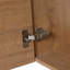 Meuble-lavabo mural 18 po avec lavabo en résine blanche et porte d'armoire à fermeture en douceur 18 po