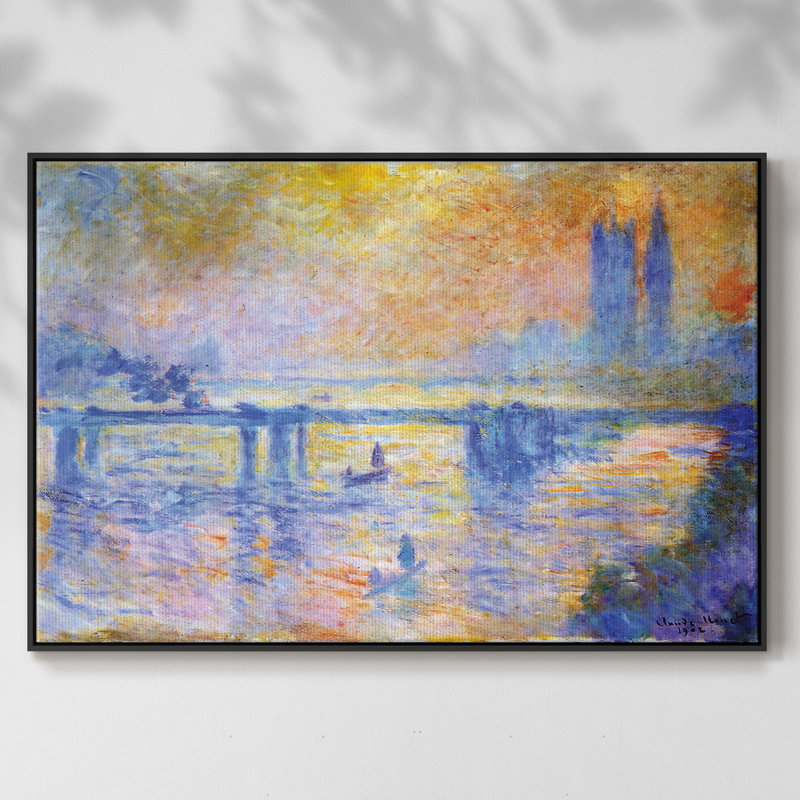 Pont Charing Cross, 1902 01, H 25 po x l 37 po x P 2 po, Noir