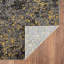 Tapis à motif abstrait gris et jaune 8 pi x 10 pi