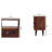 Mini Classic California Walnut Bedside