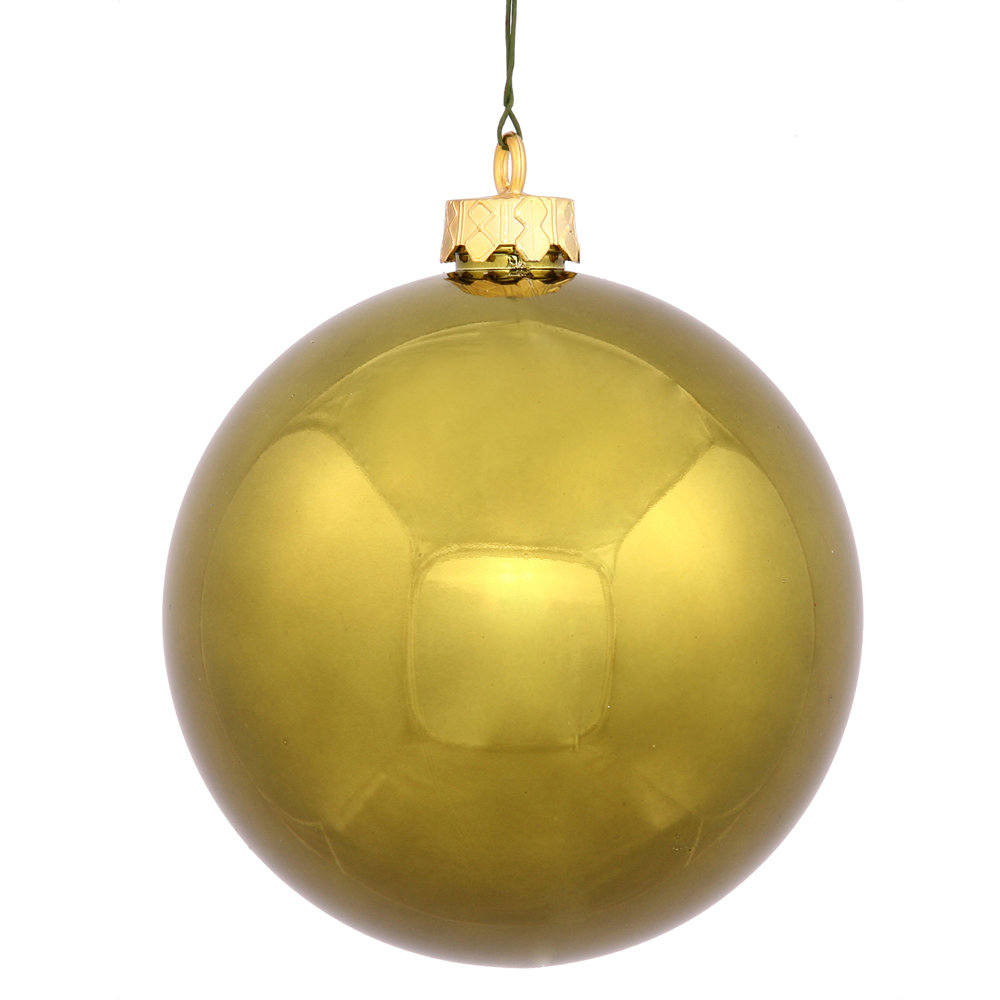 Holiday Décor Ball Ornament, Olive